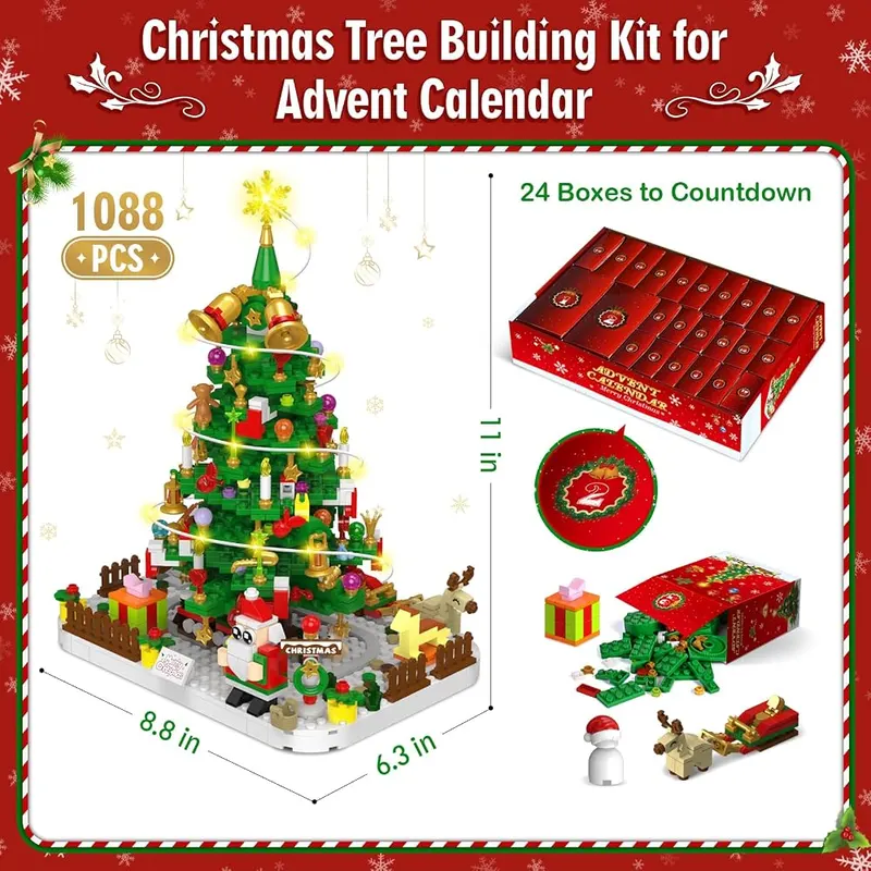 Advent Calendar 2026: Christmas Tree Building Blocks, view 2