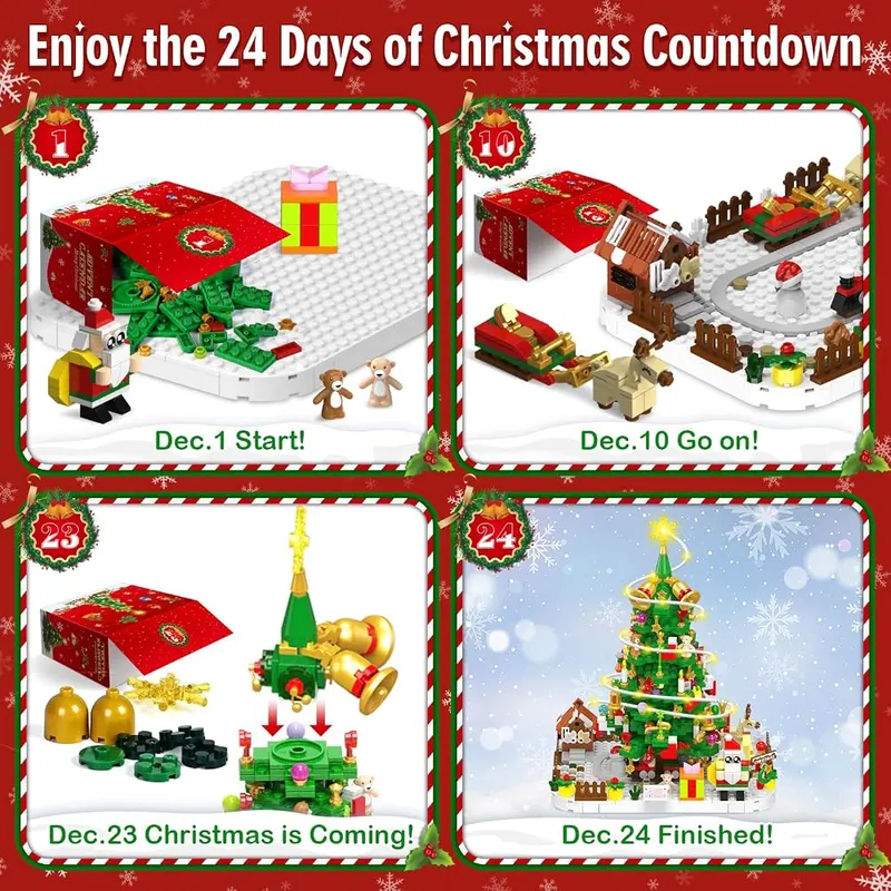 Advent Calendar 2026: Christmas Tree Building Blocks, view 3