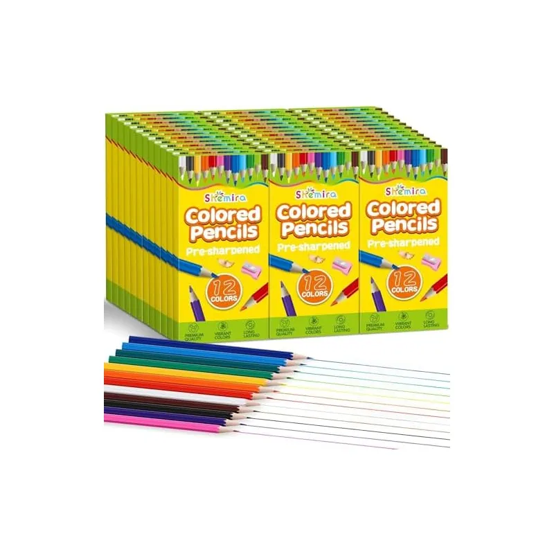 Bulk Colored Pencils for Classrooms, 432 pencils