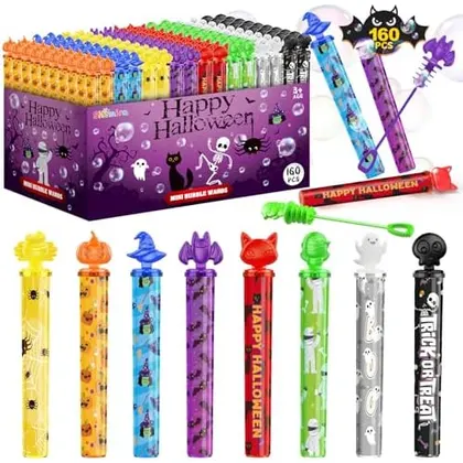 Halloween Character Bubble Wands, 160 wands