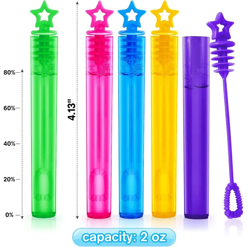 Mini Bubble Wands in 10 Colors, 200 wands, view 3
