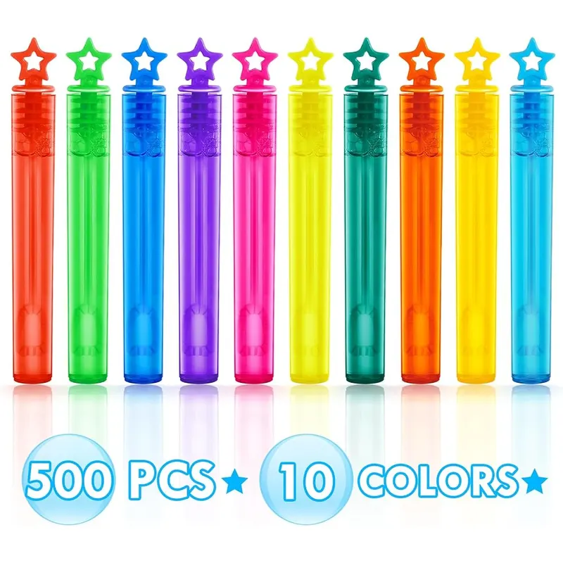 Mini Bubble Wands in 10 Colors, 500 wands, view 2