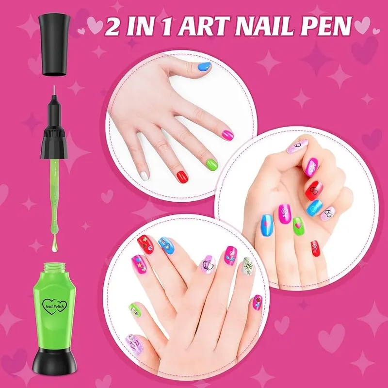 Nail Art Kit with 2-in-1 Polish Pens, view 3