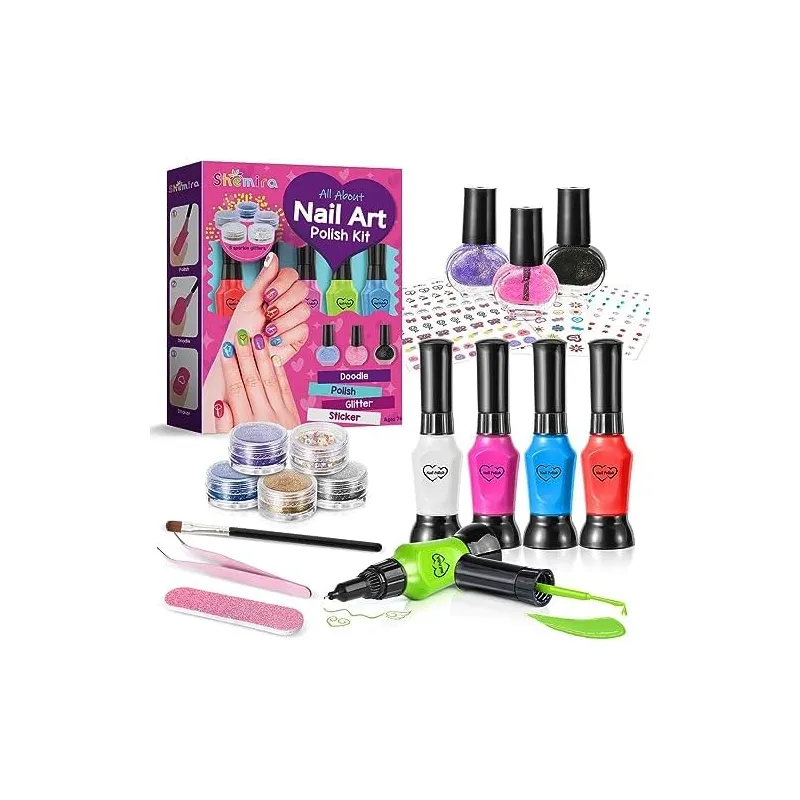 Nail Art Kit with 2-in-1 Polish Pens