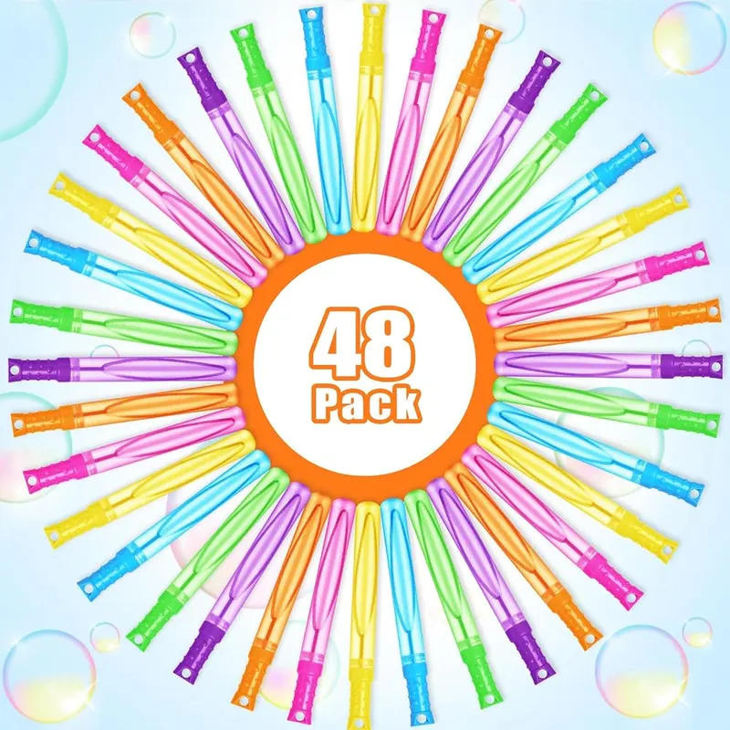 Neon Bubble Wands in 6 Colors, 48 pack, view 3