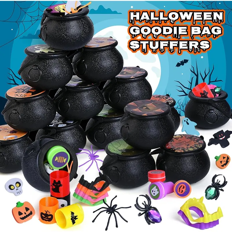 Prefilled Witch Cauldron Party Favors, 32 cauldrons, view 4