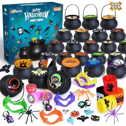 Prefilled Witch Cauldron Party Favors, 60 cauldrons