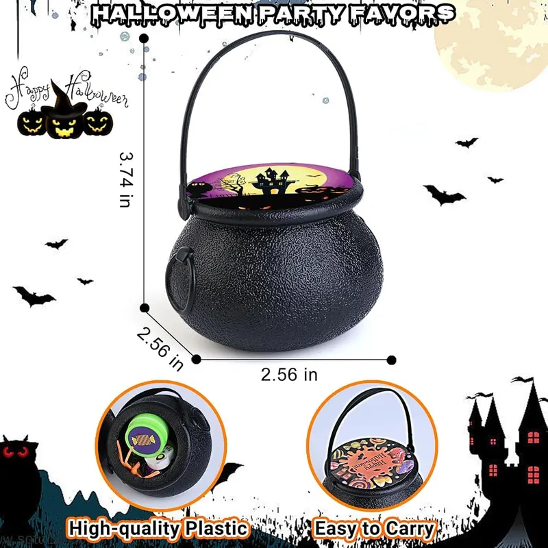 Prefilled Witch Cauldron Party Favors, 72 cauldrons, view 3