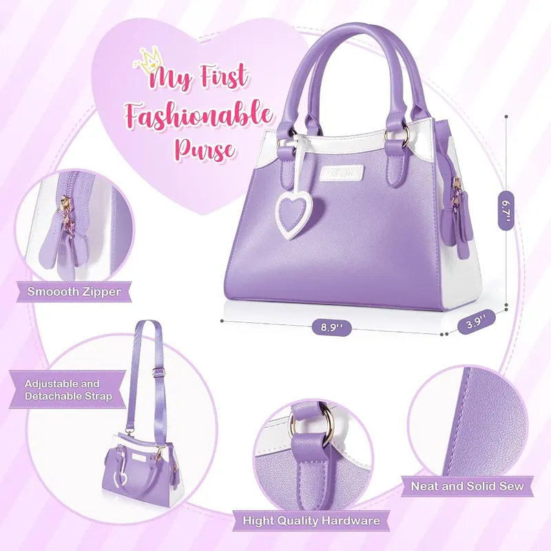 Shemira Play Purse Set, Purple, view 3